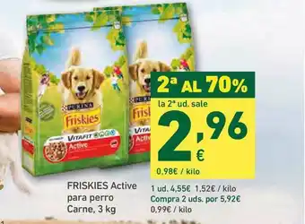 HiperDino Friskies Active Para Perro Carne 3kg oferta