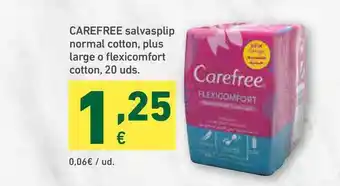 HiperDino Carefree Salvasplip Normal Cotton Plus Large O Flexicomfort Cotton oferta