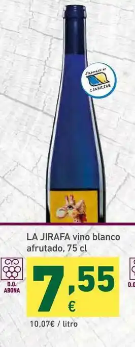 HiperDino La Jirafa Vino Blanco Afrutado 75cl oferta