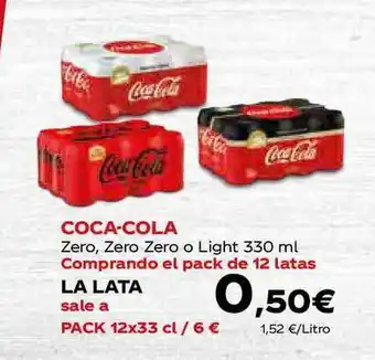 HiperDino Coca-cola Zero Zero Zero O Light 320ml oferta