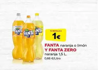 HiperDino Fanta Naranja O Limón Y Fanta Zero 1,5L oferta