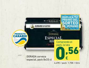 HiperDino Dorada Cerveza Especial Pack 8 x 33cl oferta