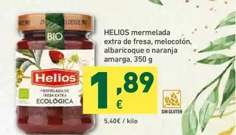 HiperDino Helios Mermelada Extra De Fresa Melocotón Albaricoque O Naranja Amarga 350g oferta