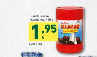 HiperDino Islacao Cacao Instantáneo 400g oferta