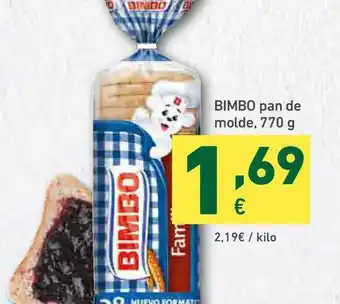 HiperDino Bimbo Pan De Molde 770g oferta