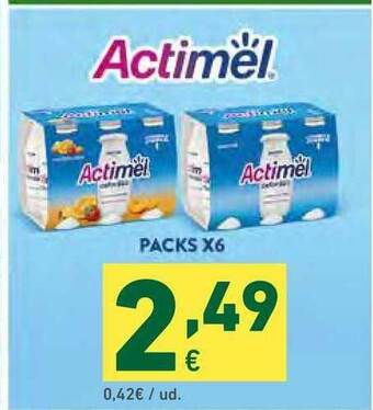 HiperDino Actimel Pack X6 oferta