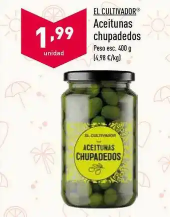ALDI El Cultivador Aceitunas Chupadedos 400g oferta