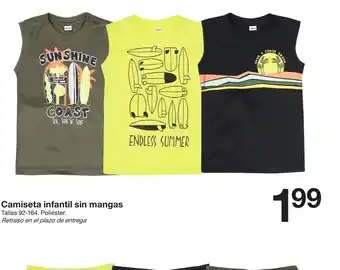 Zeeman Camiseta infant sin mangas oferta