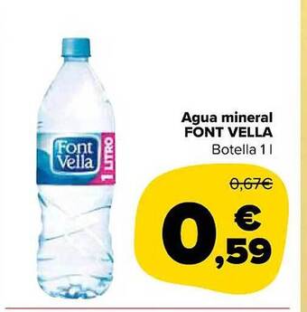 Carrefour Market Agua mineral font vella botella oferta