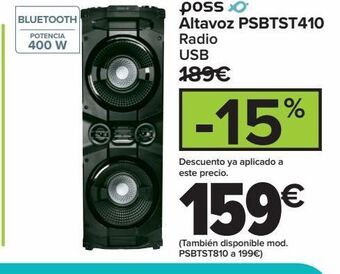Carrefour Poss altavoz psbtst410 oferta