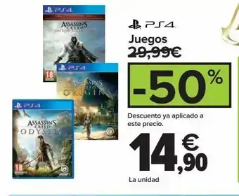 Carrefour Juegos consola playstation oferta