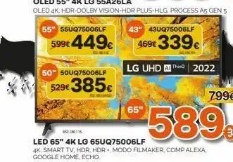 Expert 55" 55uq75006lf 599€ 449€ 50 50uq75006lf 529€ 385€ 65" 43" 43uq75006lf 469€ 339€ lg uhd a thin 2022 5218115 led 65" oferta