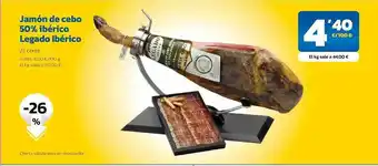 AhorraMas Jamón de cebo 50% ibérico legado ibérico oferta