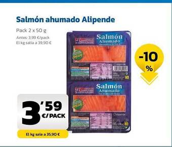 AhorraMas Salmón ahumado alipende oferta