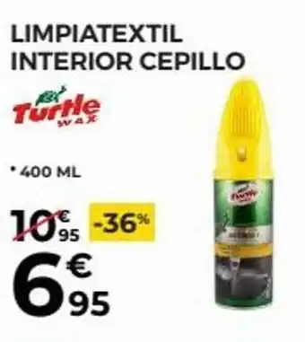 Feu Vert Limpiatextil interior cepillo turtle wax oferta