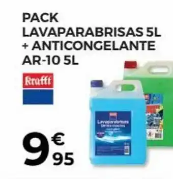 Feu Vert Pack lavaparabrisas 5l + anticongelante ar-10 5l krafft oferta