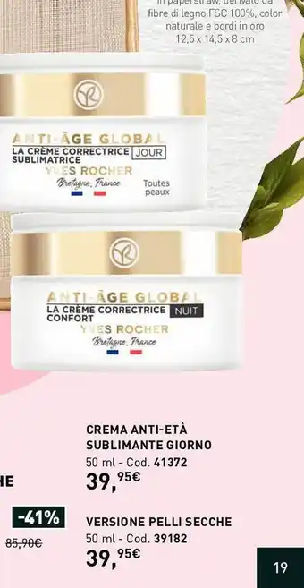 Yves Rocher Crema anti-età sublimante giorno versione pelli secche oferta