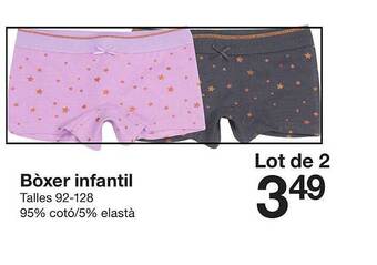 Zeeman Bòxer infantil oferta
