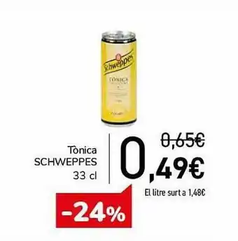 Andorra 2000 Tònica schweppes oferta
