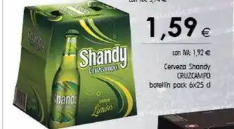 Cash Ifa Cerveza shandy botellín pack 6 oferta