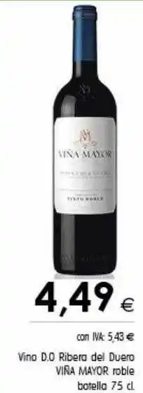 Cash Ifa Vino d.o ribera del duero viña mayor roble botella oferta
