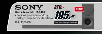 MediaMarkt Barra de sonido ht-s400 sony oferta