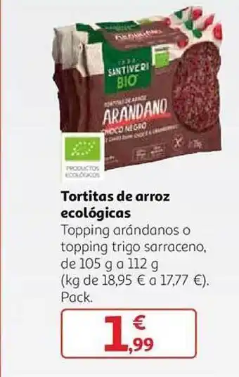 Alcampo Tortitas de arroz ecológicas oferta