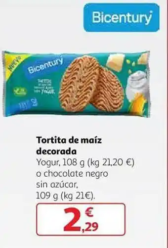 Alcampo Tortita de maíz decorada oferta