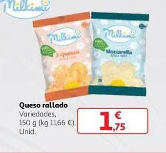 Alcampo Queso rallado oferta