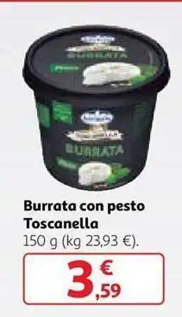 Alcampo Burrata con pesto toscanella oferta