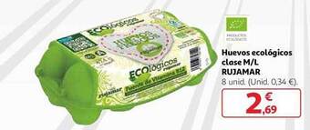 Alcampo Huevos ecológicos clase m l rujamar oferta