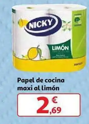 Alcampo Papel de cocina maxi a limón oferta