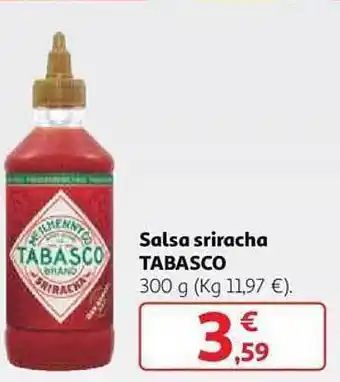 Alcampo Salsa sriracha tabasco oferta