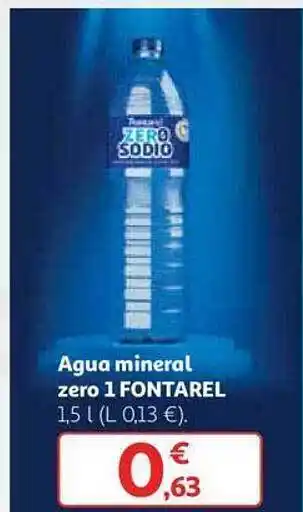 Alcampo Agua mineral zero 1 fontarel oferta