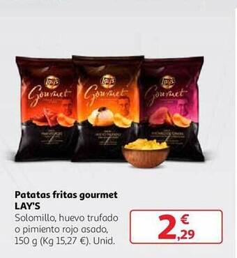 Alcampo Patatas fritas gourmet lay's oferta