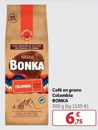 Alcampo Café en grano colombia bonka oferta