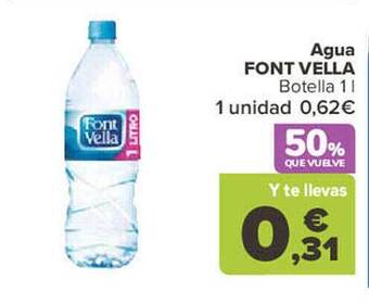 Carrefour Agua font vella oferta