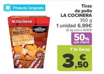 Carrefour Tiras de pollo la cocinera oferta