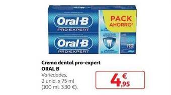 Alcampo Crema dental pro-expert oral b oferta