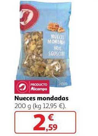 Alcampo Nueces mondadas oferta