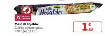 Alcampo Masa de hojaldre oferta