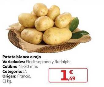 Alcampo Patata blanca o roja oferta