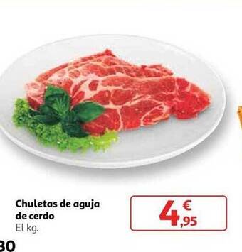 Alcampo Chuletas de aguja de cerdo oferta