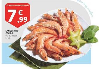 Alcampo Langostino cocido oferta