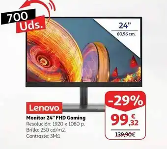 Alcampo Lenovo monitor 24 oferta