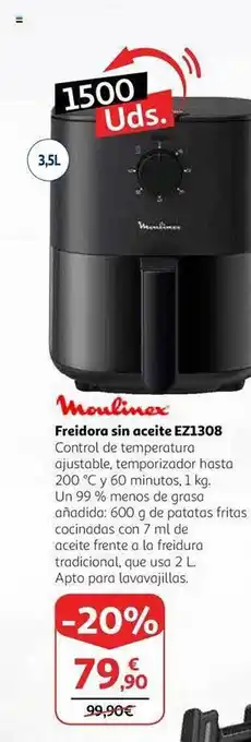 Alcampo Moulinex freidora sin aceite ez1308 oferta
