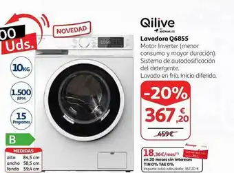 Alcampo Qilive lavadora q6855 oferta