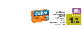 Carrefour Mejillones en escabeche calvo oferta