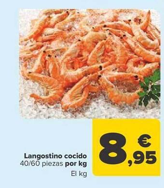 Carrefour Langostino cocido oferta