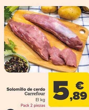 Carrefour Solomillo de cerdo carrefour oferta
